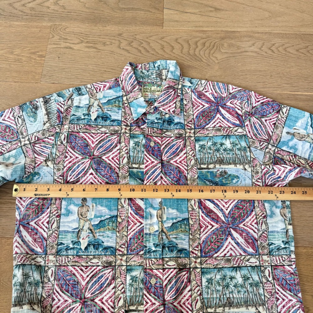 Reyn Spooner Mele Kalikimaka Hawaiian Shirt Mens‎ Large Christmas Aloha Cotton L - Picture 5 of 6